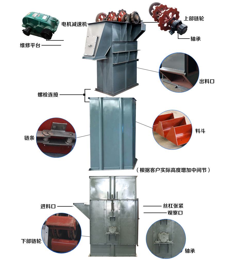 雙板鏈式斗式提升機